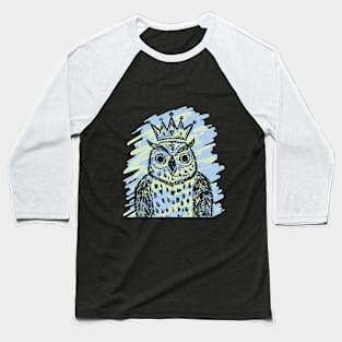Owl with a crown Baseball T-Shirt